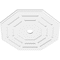Ekena Millwork Westin Architectural Grade PVC Contemporary Ceiling Medallion, 30"OD x 3"ID x 12"C x 1"P CMP30WN-03000 - alternate 4